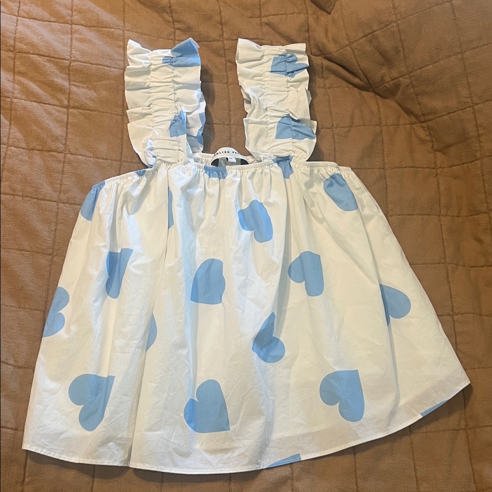 English Factory Heart Shaped Ruffled Strap Top - Picture 6 of 7